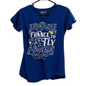 Wicked size small graphic t-shirt blue‎ white green 15th anniversary 100% cotton